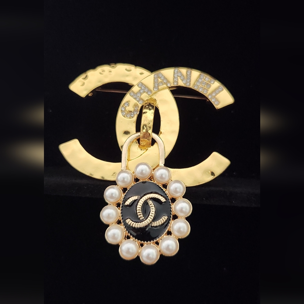 CC Pearl Brooch(Gold)